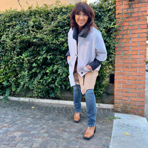 Giacca in neoprene bianco