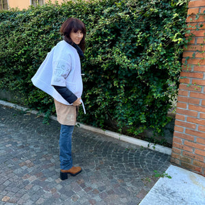 Giacca in neoprene bianco