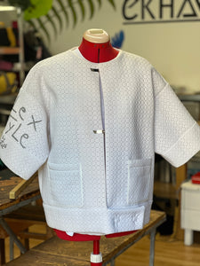 Giacca in neoprene bianco